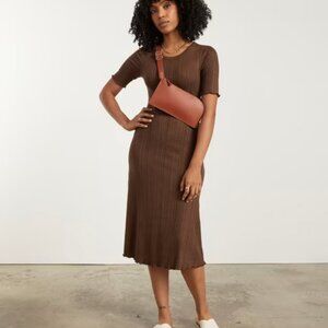 Everlane Open Back Rib Dress